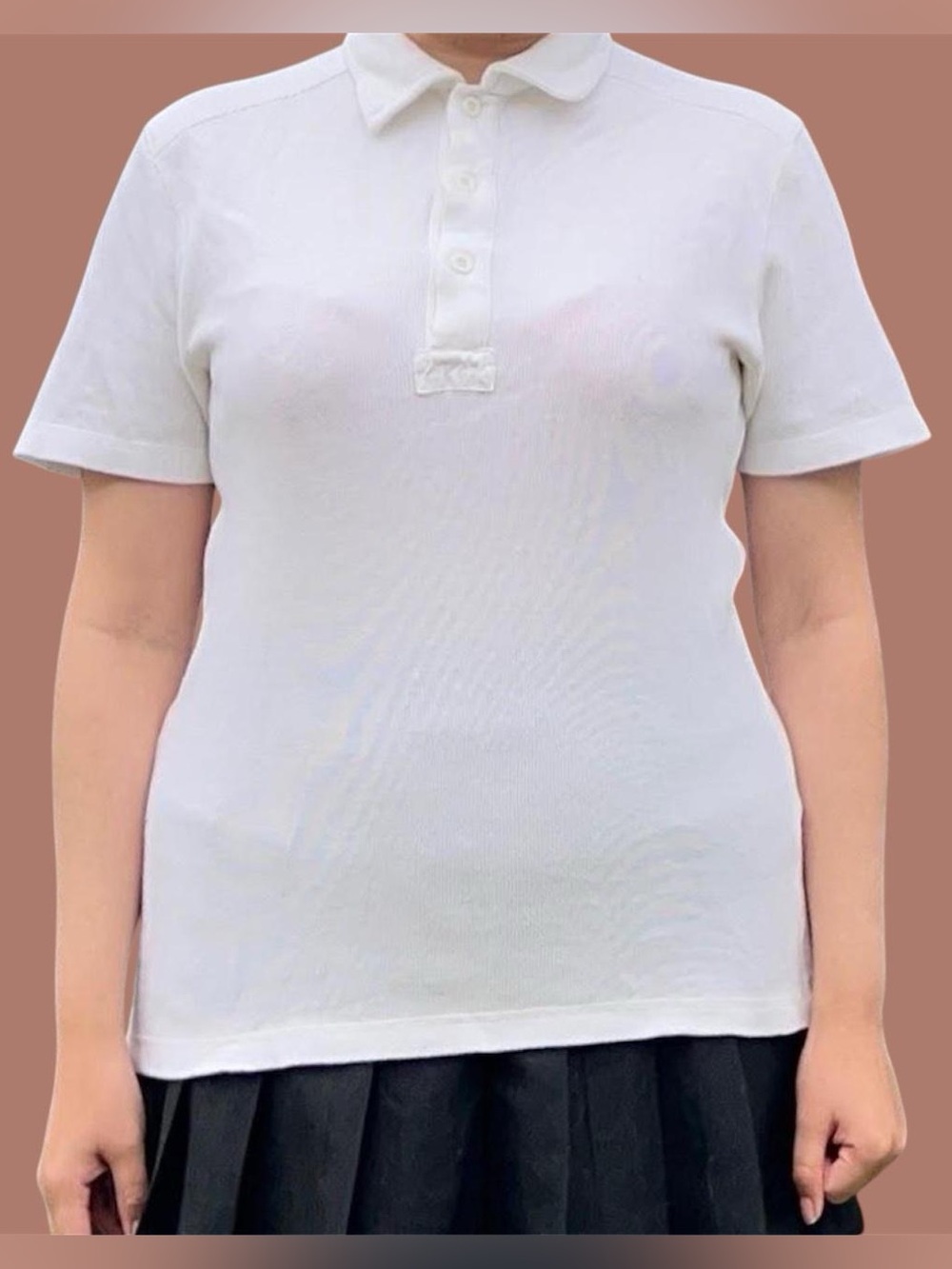 Vintage Cream polo shirt .